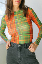 Load image into Gallery viewer, Multi Check Sadie Top
