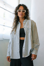 Load image into Gallery viewer, Dove Stripe Bowery Flannel
