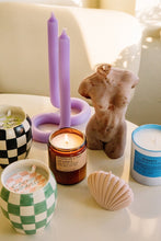 Load image into Gallery viewer, Black Fig + Olive Checkmate Candle

