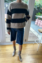 Load image into Gallery viewer, Mushroom + Black Simone Sweater
