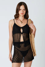 Load image into Gallery viewer, Black Crochet Kennedy Skirt
