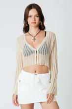 Load image into Gallery viewer, Ecru Crochet Melody Top
