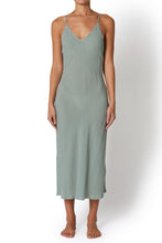 Load image into Gallery viewer, Basil Capri Stripe Margaux Slip Dress
