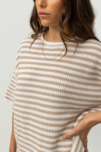 Load image into Gallery viewer, Oat Stripe Corsica Knit Tee
