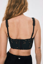 Load image into Gallery viewer, Black Eyelet Sammie Corset
