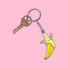 Load image into Gallery viewer, Banana Enamel Keychain
