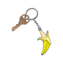 Load image into Gallery viewer, Banana Enamel Keychain
