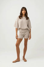 Load image into Gallery viewer, Oat Stripe Corsica Knit Short
