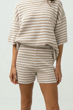 Load image into Gallery viewer, Oat Stripe Corsica Knit Short
