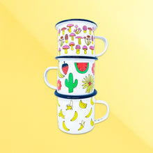 Load image into Gallery viewer, Fruits &amp; Flowers Enamel Mug Home Goods Jenny Lemons 
