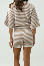 Load image into Gallery viewer, Oat Stripe Corsica Knit Short
