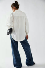 Load image into Gallery viewer, White Happy Hour Poplin Top
