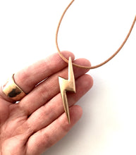 Load image into Gallery viewer, Large Bronze Lightning Bolt (CSJ)
