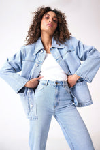 Load image into Gallery viewer, Light Vintage Blue Worker Jacket

