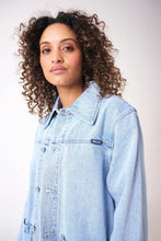 Load image into Gallery viewer, Light Vintage Blue Worker Jacket
