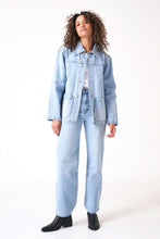 Load image into Gallery viewer, Light Vintage Blue Worker Jacket
