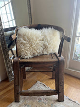 Load image into Gallery viewer, climate beneficial ™ wool shearling/selvage edge denim pillow
