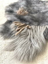 Load image into Gallery viewer, Grey Upcycled sheepskin
