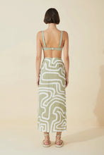 Load image into Gallery viewer, Moss Stroke Wrap Skirt
