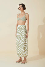 Load image into Gallery viewer, Moss Stroke Wrap Skirt
