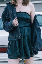 Load image into Gallery viewer, Black Daisy Mini Dress
