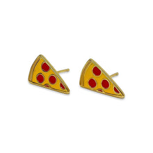 Load image into Gallery viewer, Pizza Enamel Earrings
