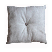 Load image into Gallery viewer, Wool Tufted Pillow with Vintage Abalone button
