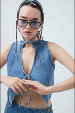 Load image into Gallery viewer, Classic Blue Tao Denim Vest
