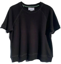 Load image into Gallery viewer, VTG Raglan Short Sleeve Sweatshirt Black
