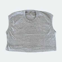 Load image into Gallery viewer, Heather Grey Cropped Muscle
